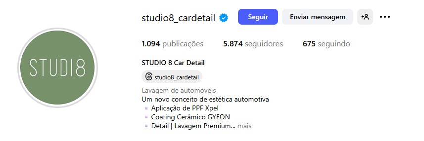 Studio 8 Car Detail — print Instagram